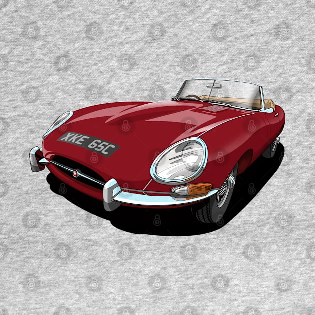 Jaguar e-type roadster by candcretro